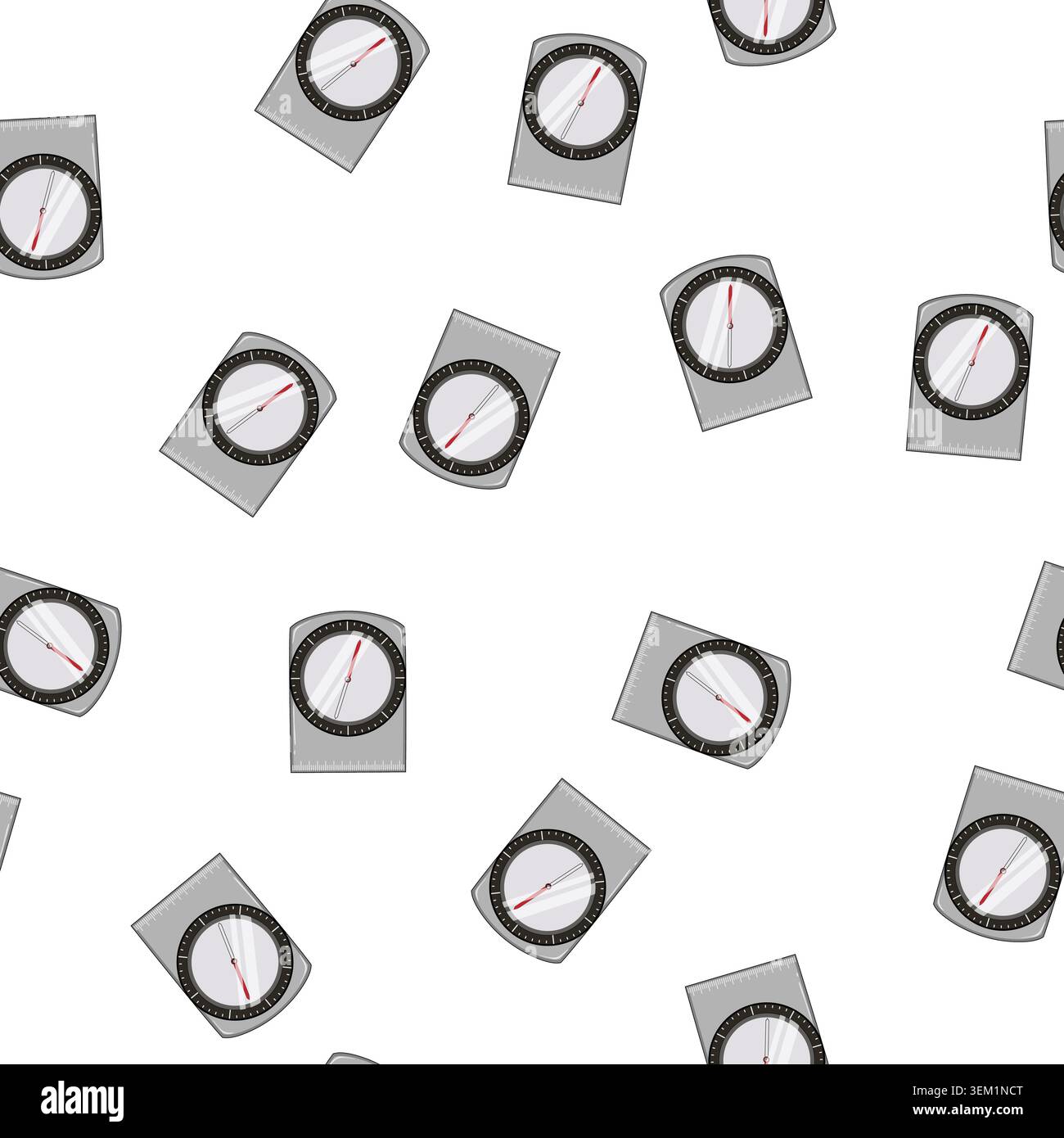 pattern east compass cartoon vector Stock Vector