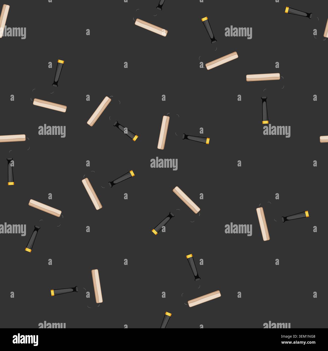 seamless pattern work roller paint cartoon vector Stock Vector