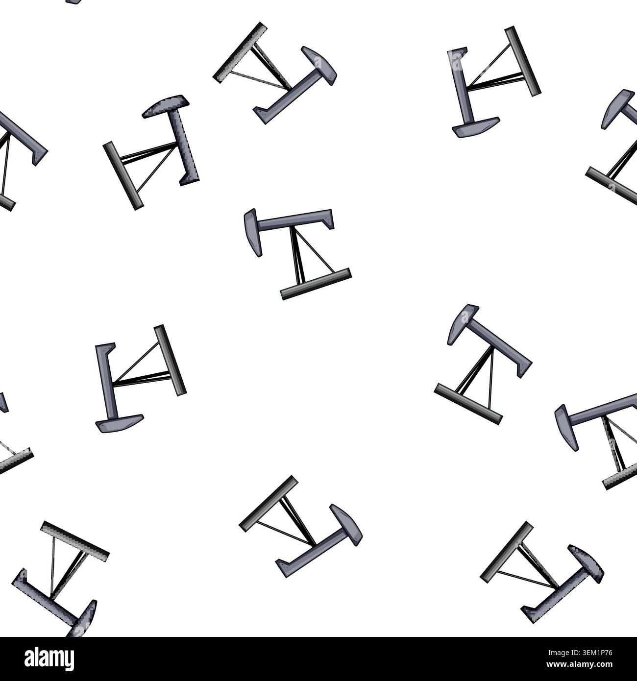 pattern exploration oil rig cartoon vector Stock Vector