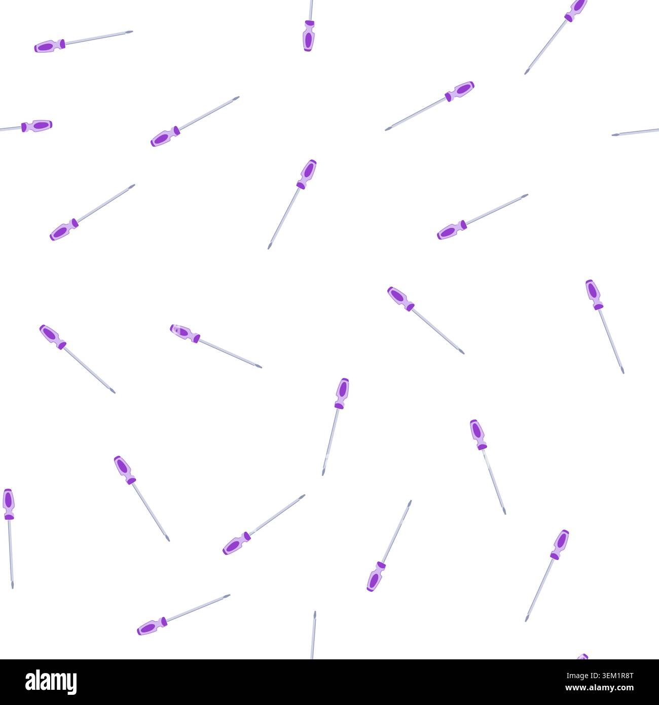 pattern object screwdriver cartoon vector Stock Vector