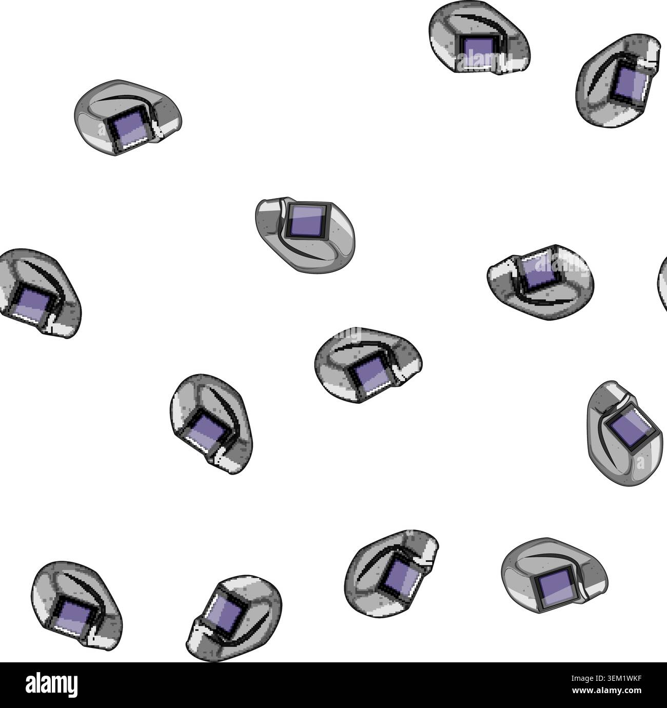 pattern worker helmet welding cartoon vector Stock Vector