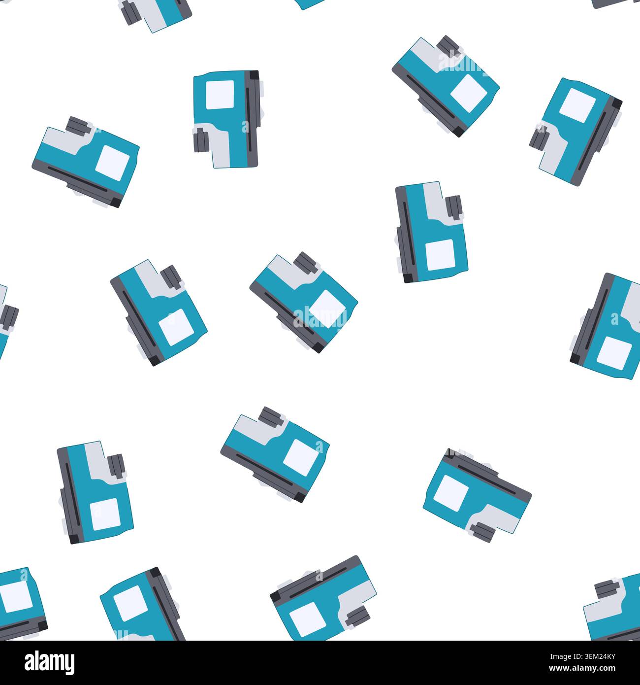 pattern cmyk ink cartridge cartoon vector Stock Vector
