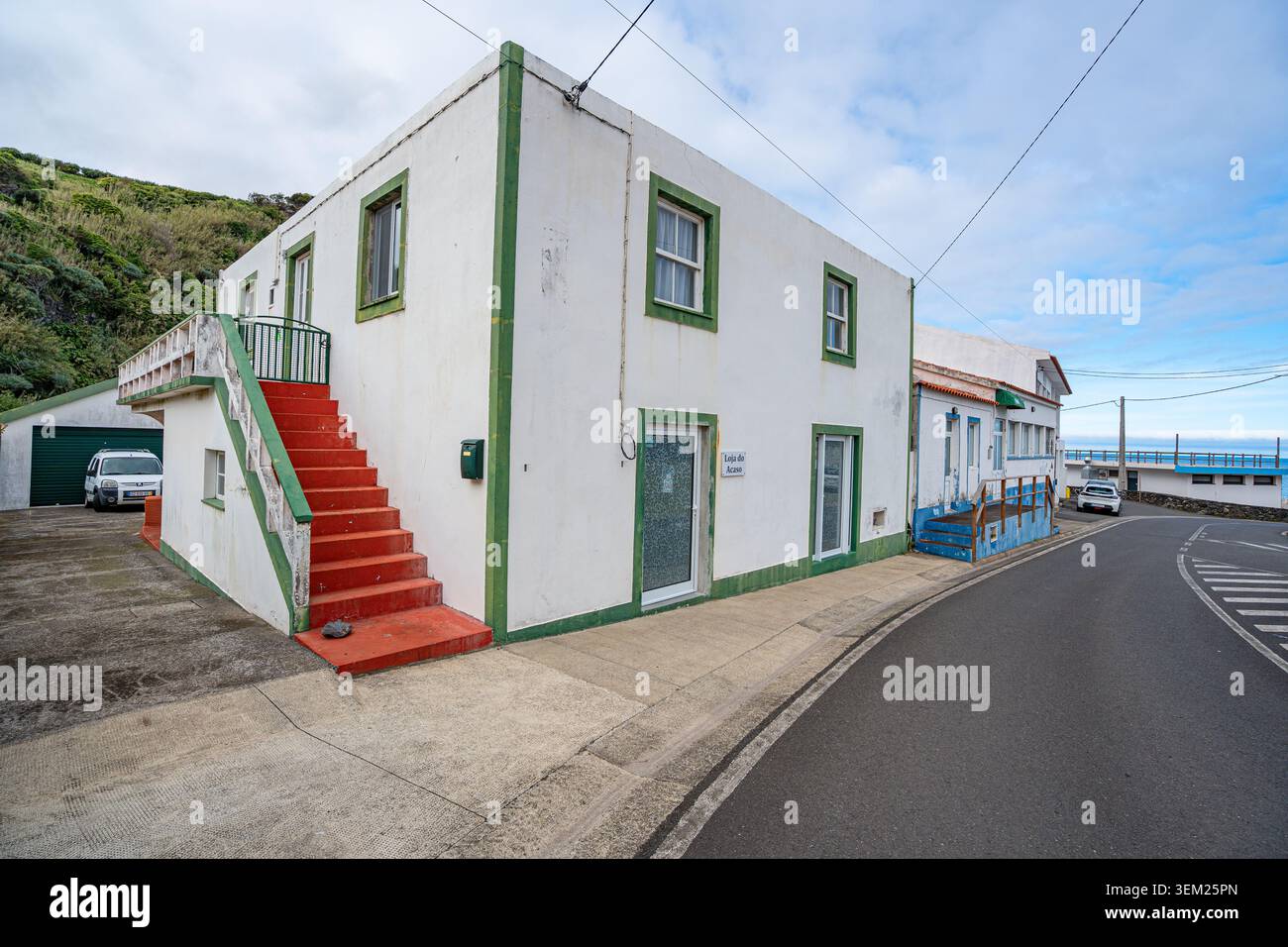 A chance shop in Santa Cruz das Flores, Flores Island, Azores, Portugal Stock Photo