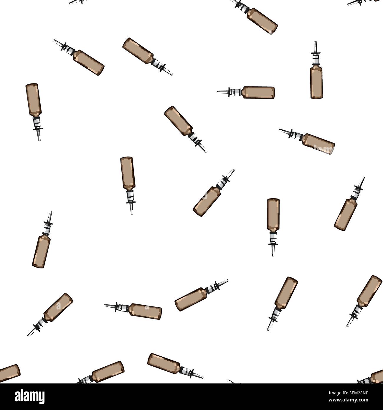 pattern allergy nasal spray bottle cartoon vector Stock Vector