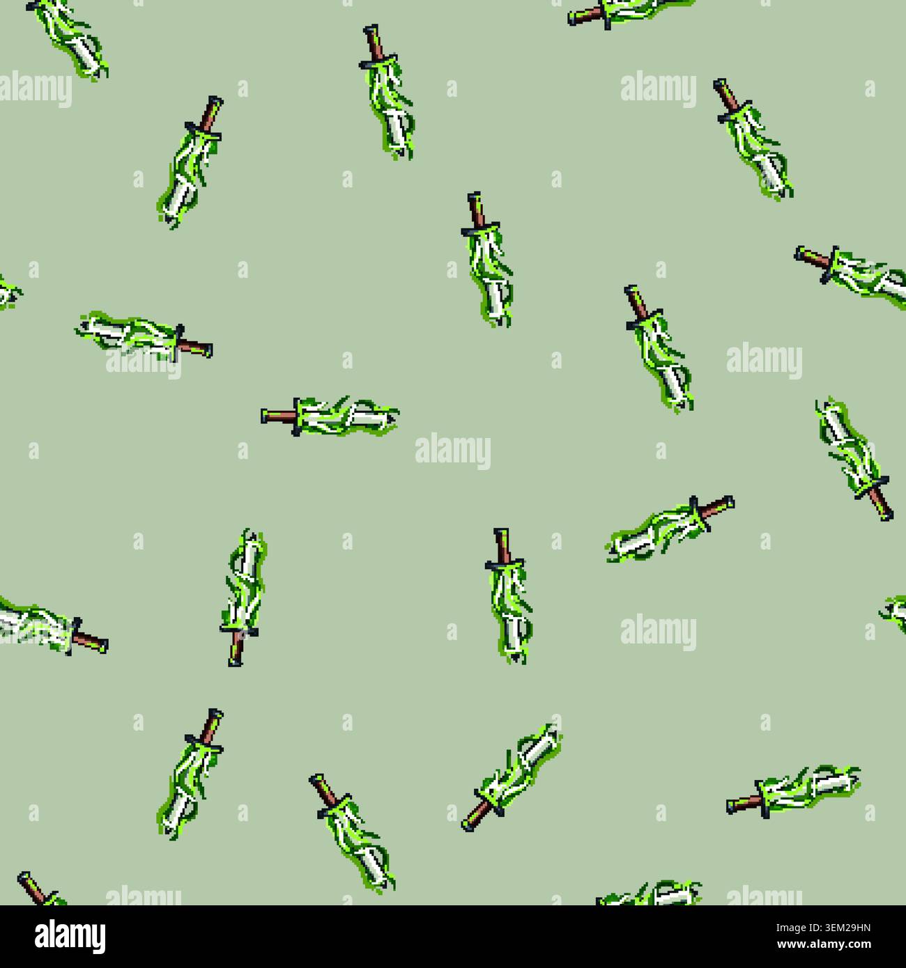 seamless pattern cut sword effect cartoon vector Stock Vector