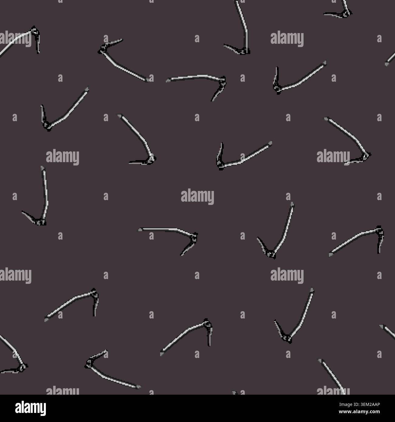 seamless pattern climb ice axe cartoon vector Stock Vector