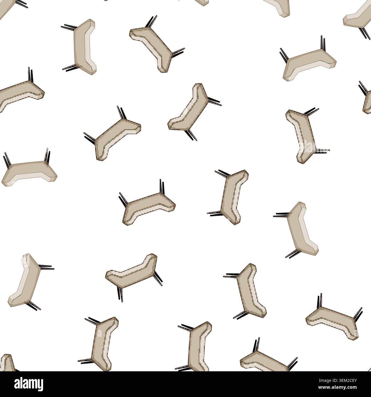 pattern room bench bedroom cartoon vector Stock Vector