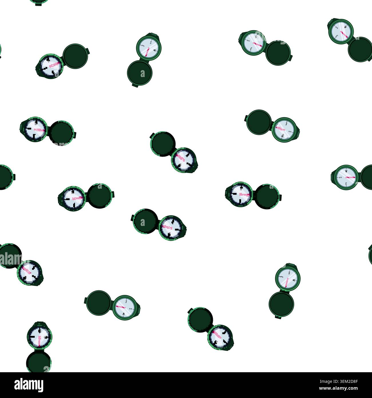 pattern rose compass cartoon vector Stock Vector