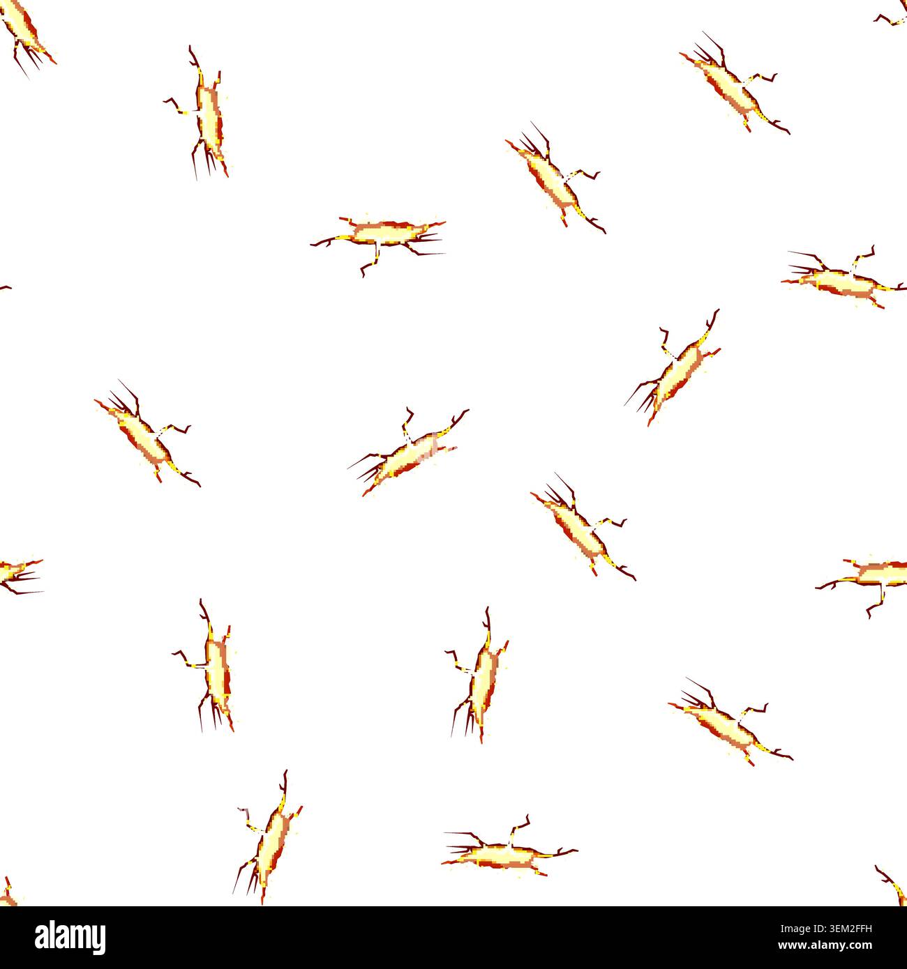 pattern split ground crack cartoon vector Stock Vector