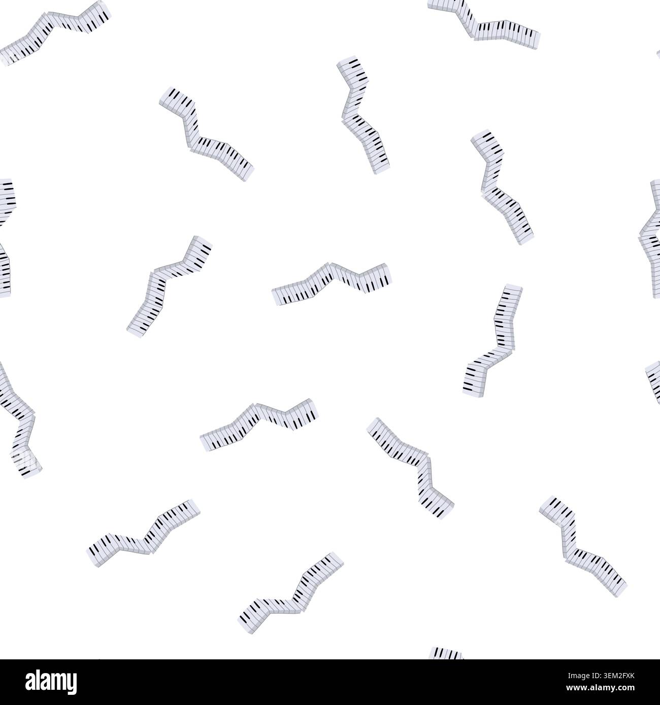 pattern composition piano cartoon vector Stock Vector