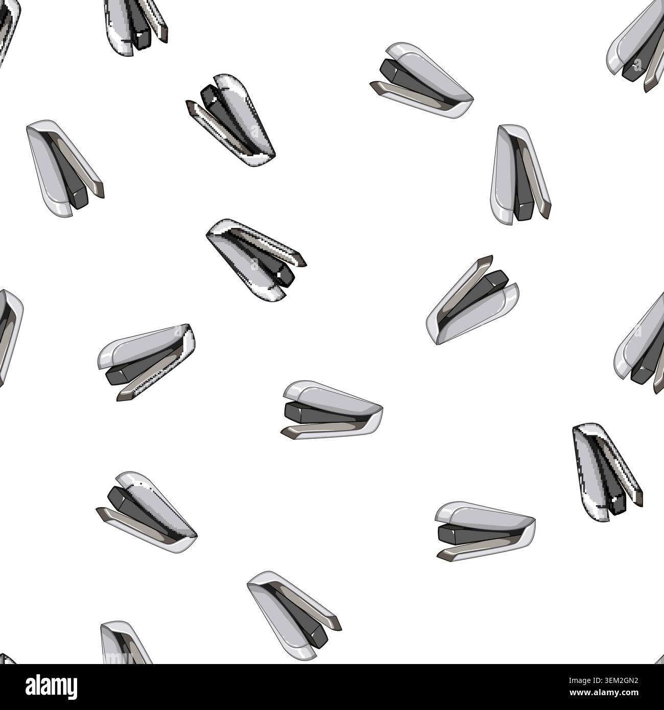 pattern truck stapler cartoon vector Stock Vector