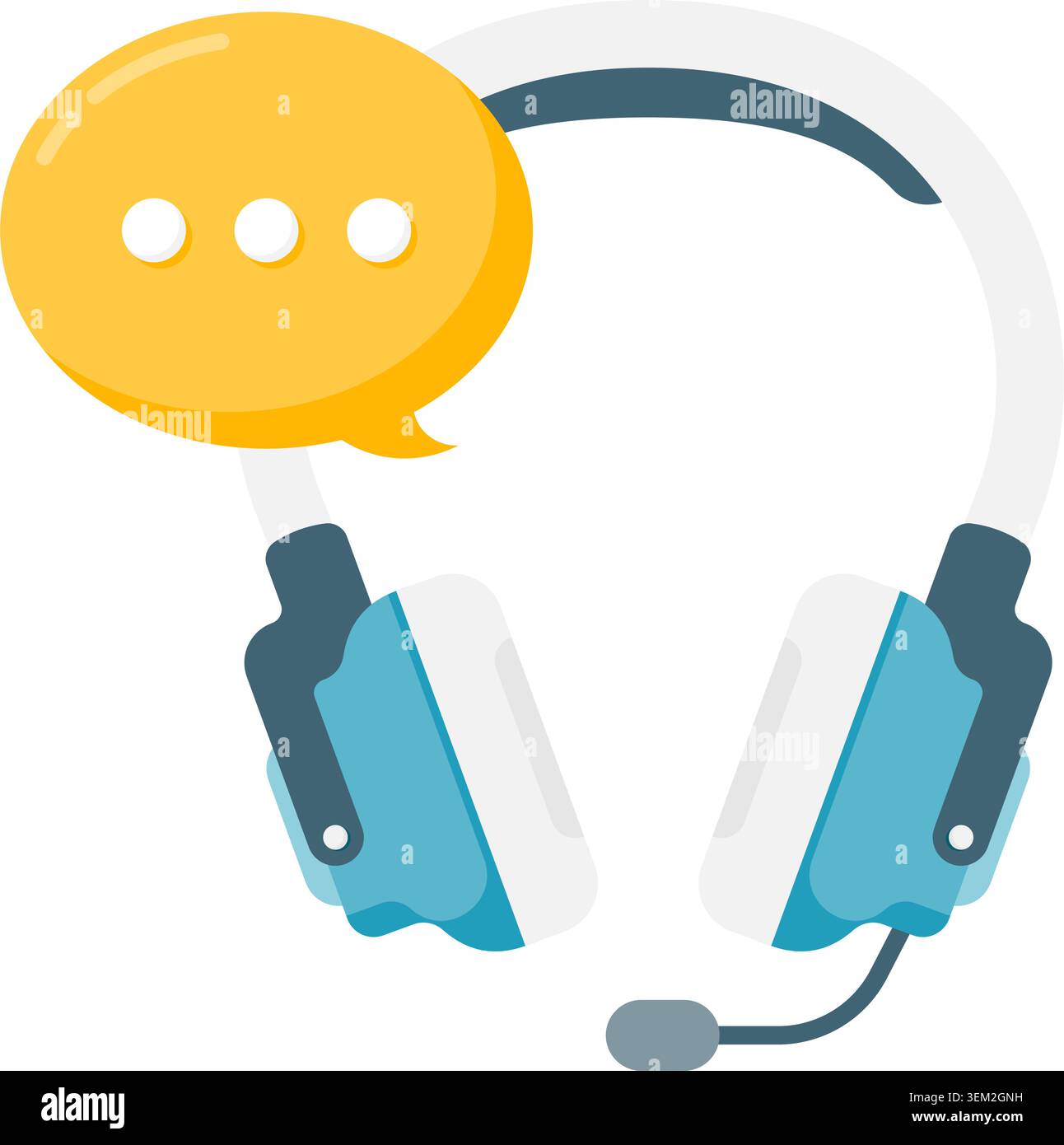 customer support chat Stock Vector