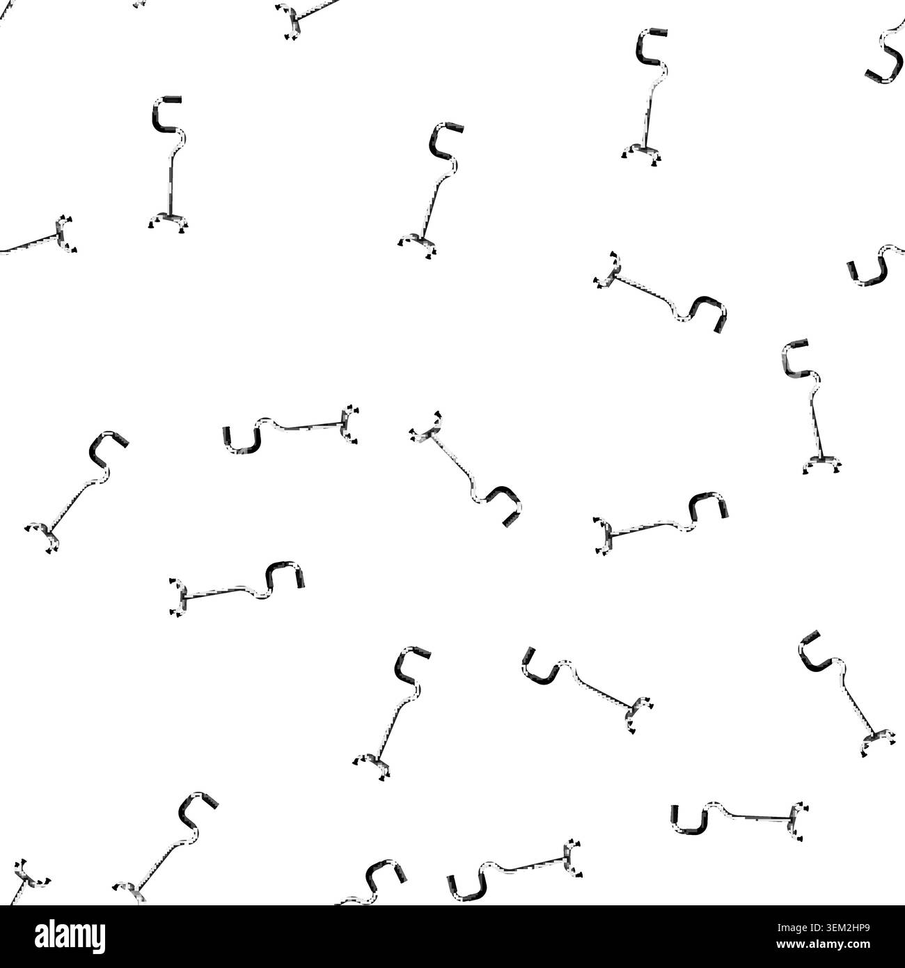 pattern fracture crutch medical cartoon vector Stock Vector