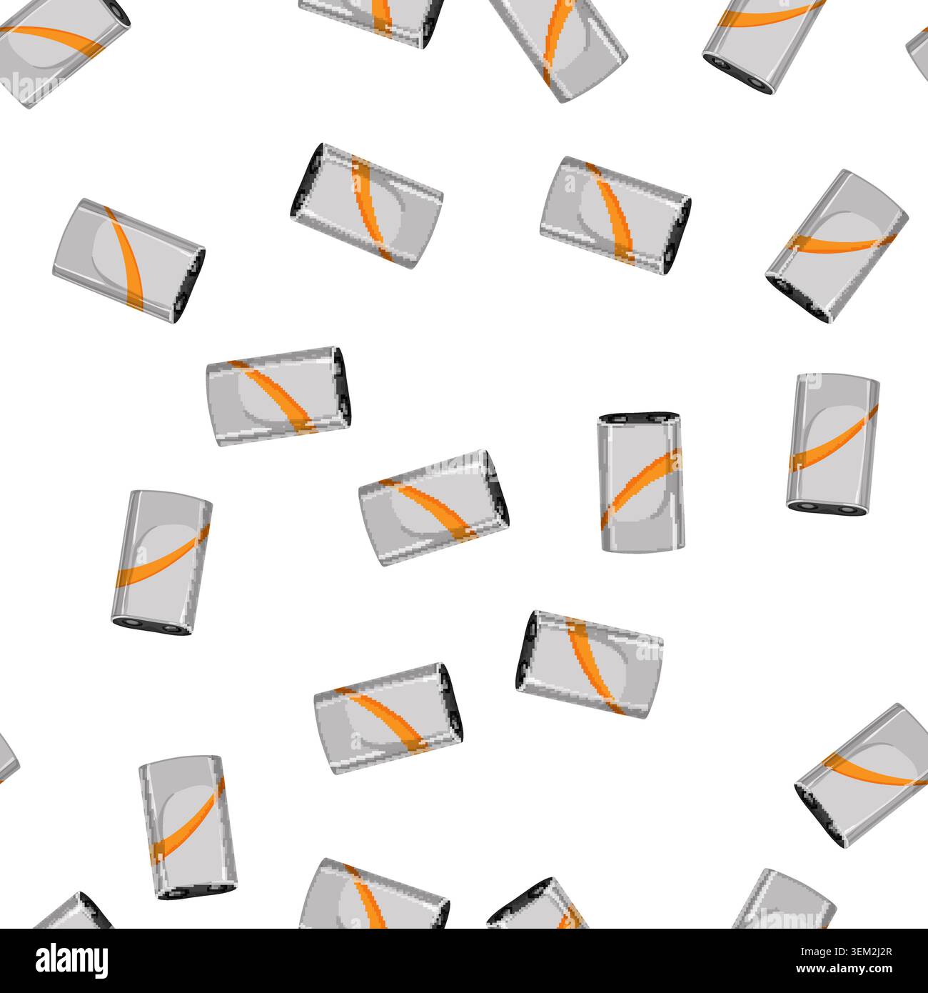 pattern full battery energy cartoon vector Stock Vector