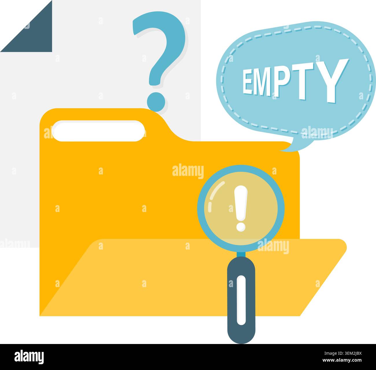 data not found Stock Vector