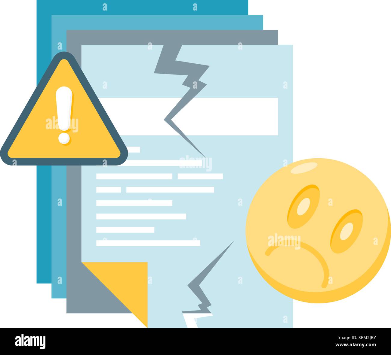 file corrupted Stock Vector