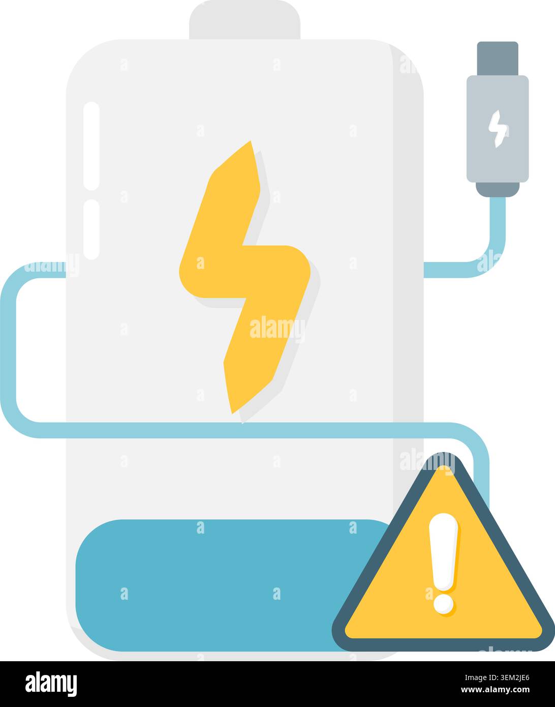 low battery warning Stock Vector
