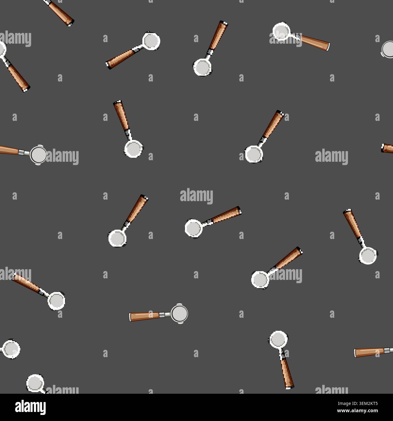 seamless pattern cafe portafilter coffee cartoon vector Stock Vector