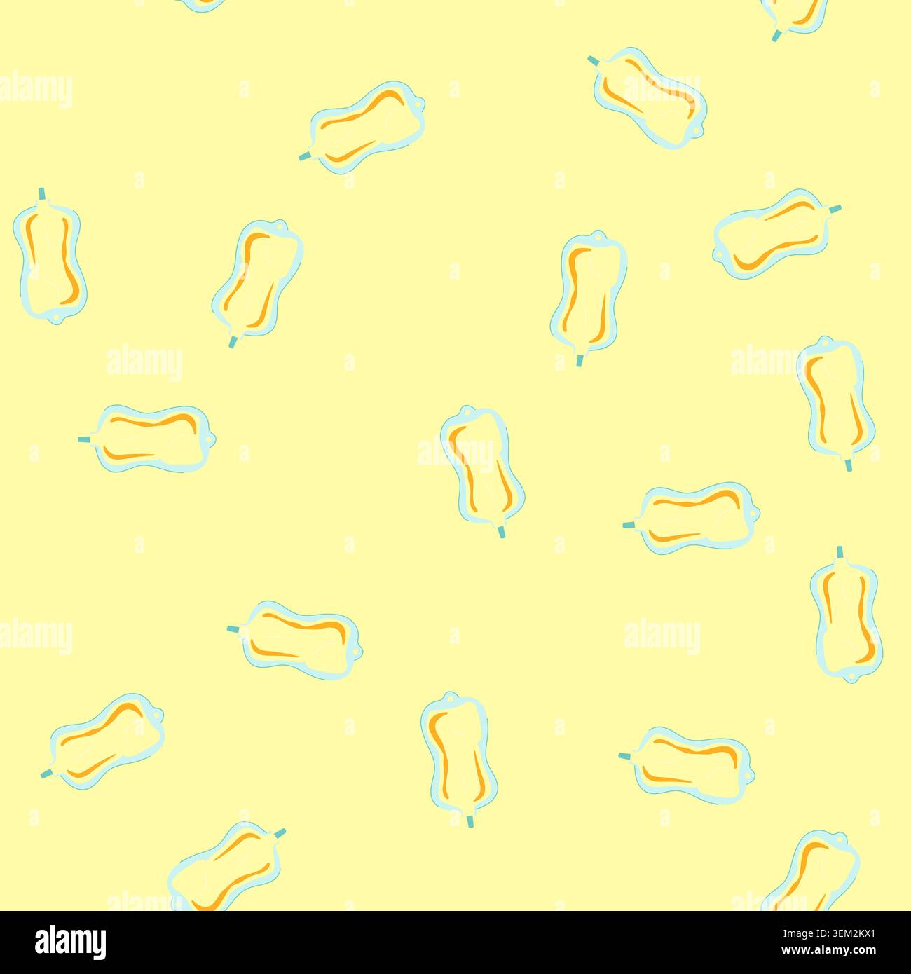 seamless pattern solution iv fluid bag cartoon vector Stock Vector