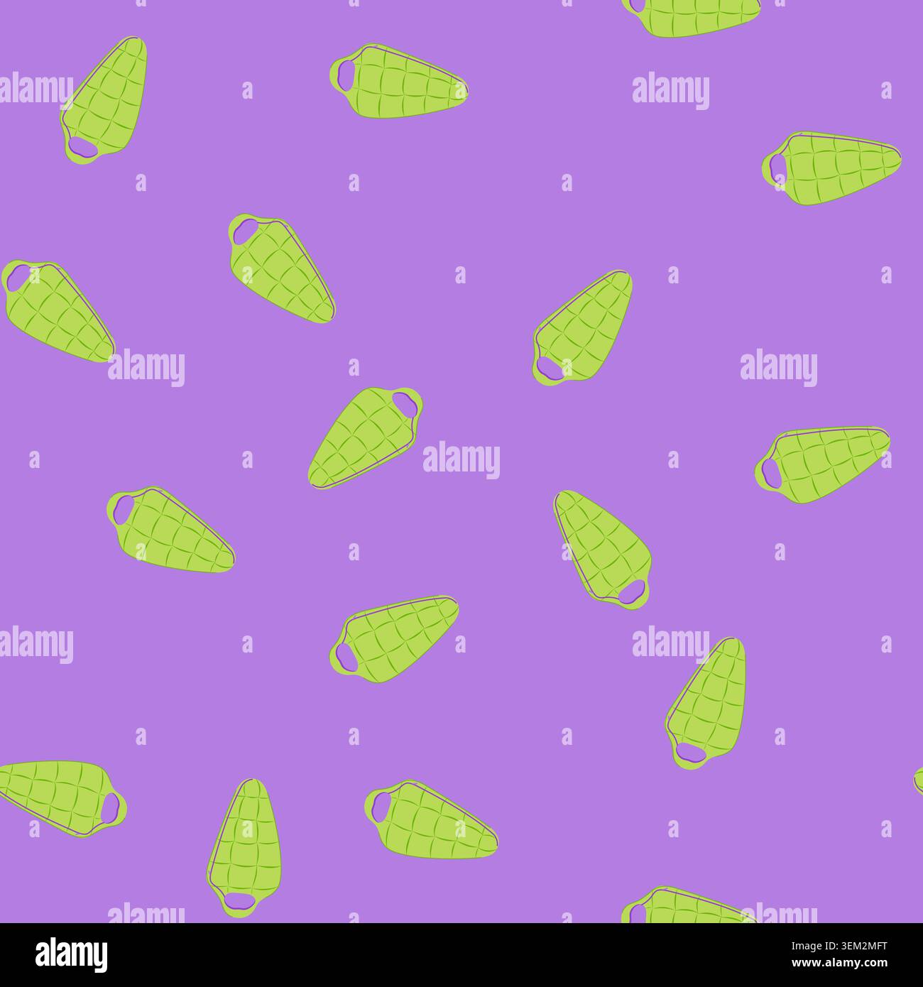 seamless pattern bedding sleeping bag cartoon vector Stock Vector