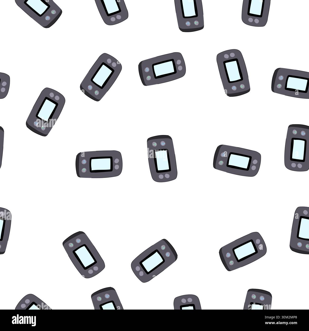 pattern wireless travel router cartoon vector Stock Vector