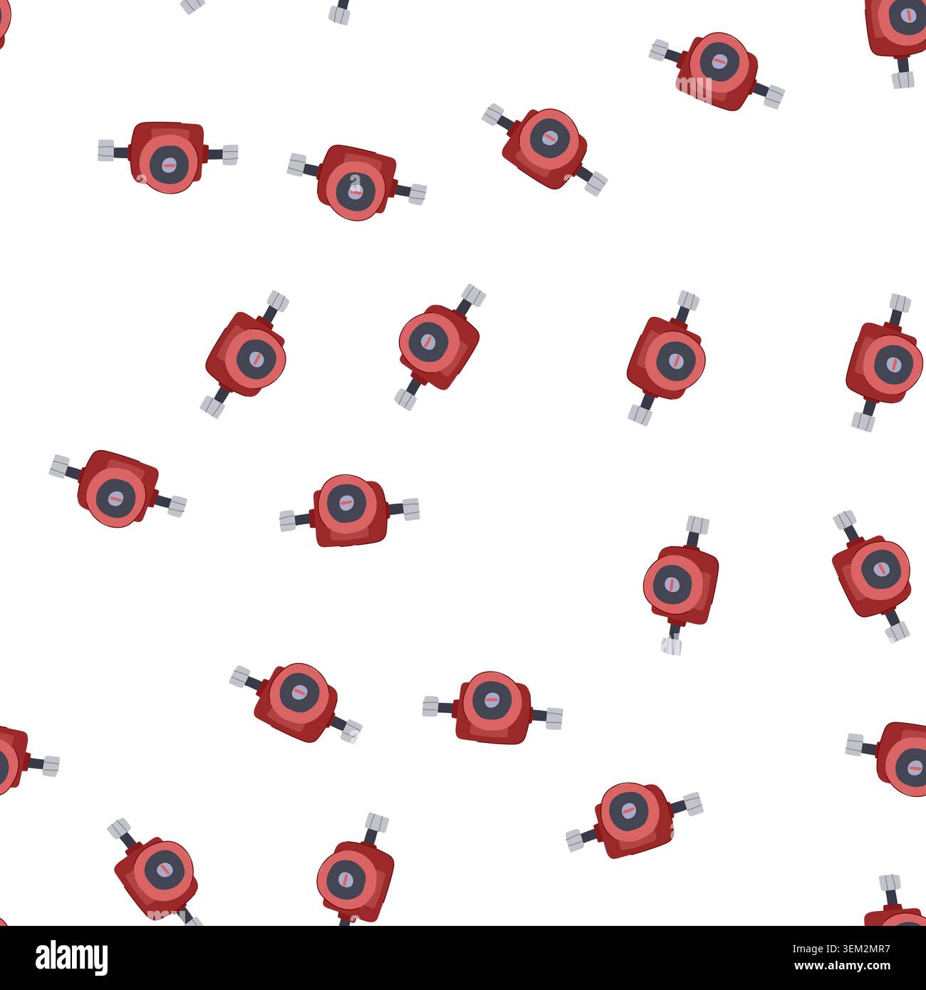 pattern motor water circulation pump cartoon vector Stock Vector