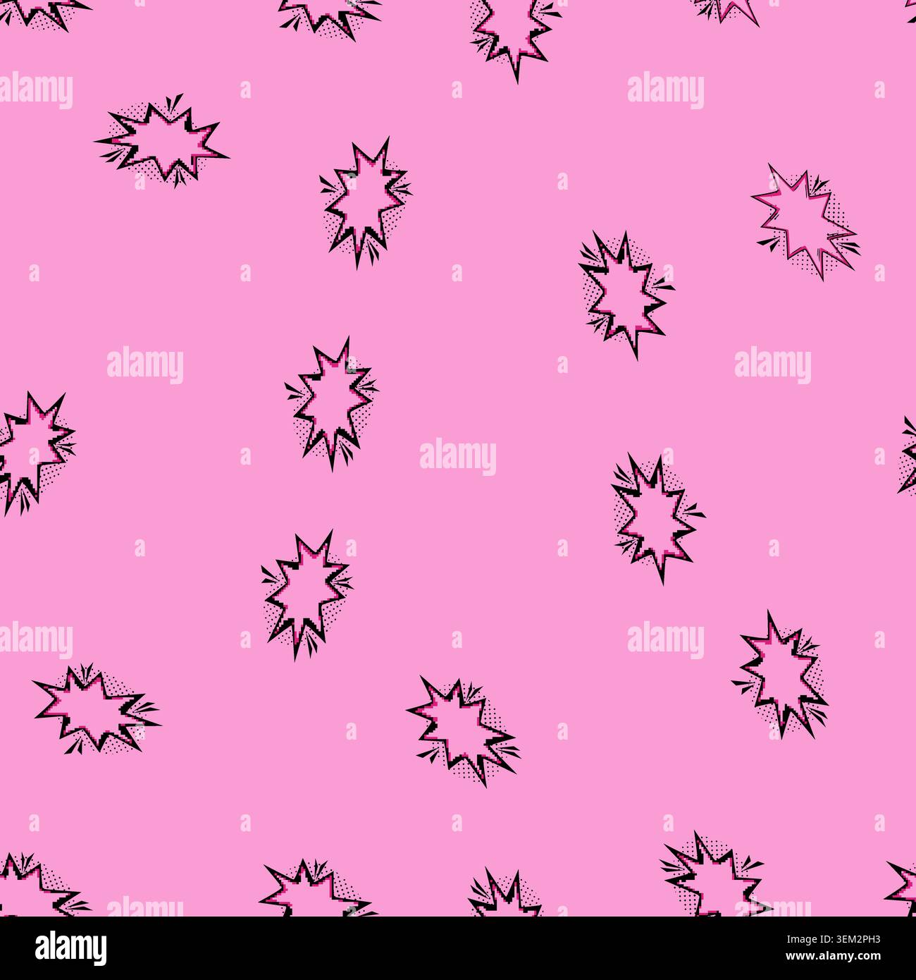 seamless pattern caption comic speech bubble cartoon vector Stock Vector