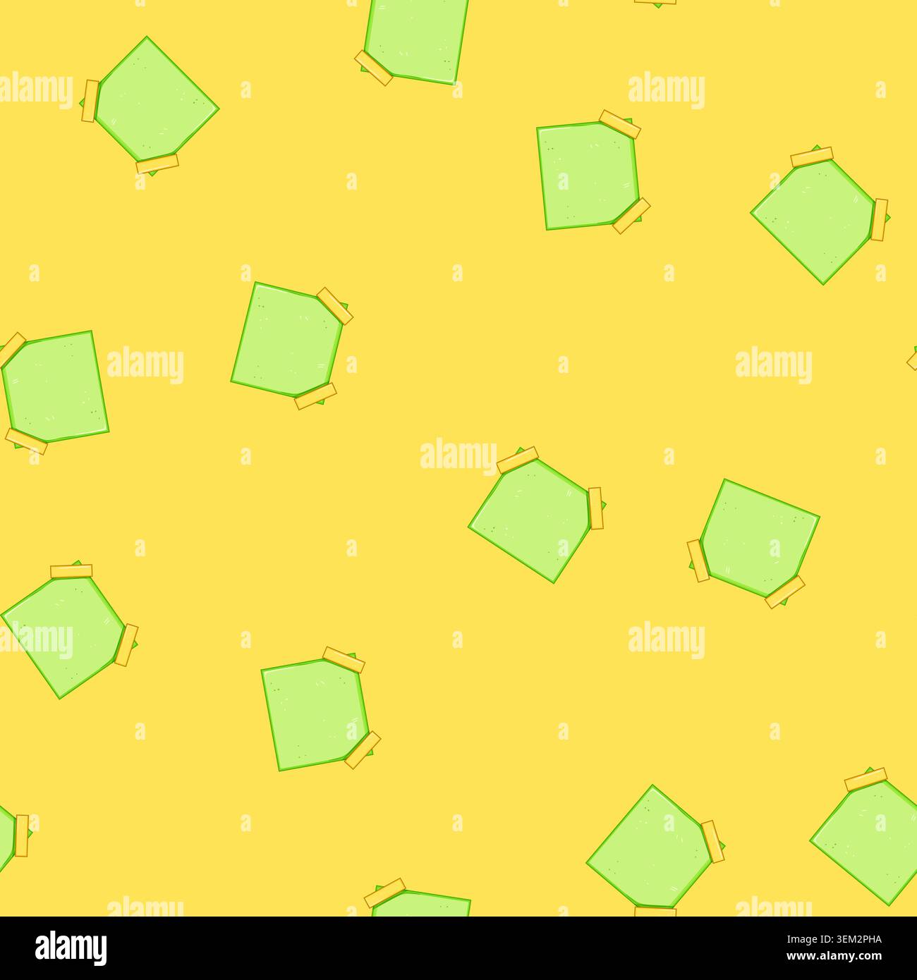 seamless pattern do pinned paper notes cartoon vector Stock Vector