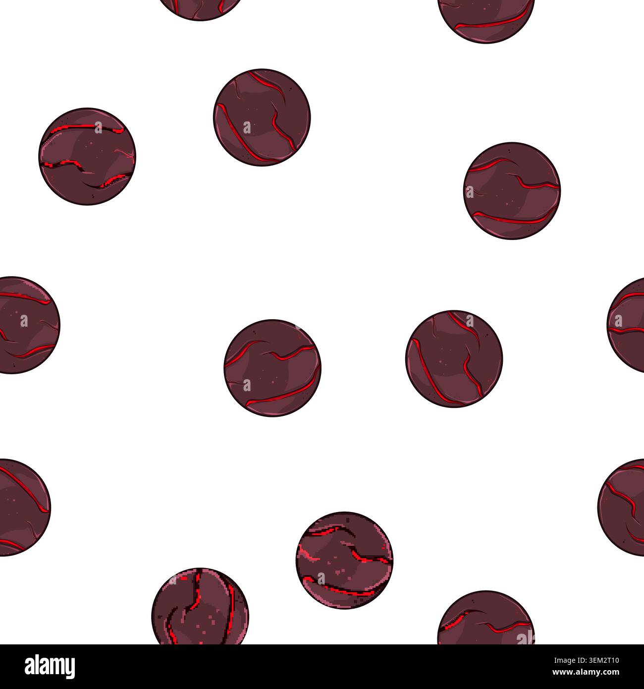 pattern 8 lava game button cartoon vector Stock Vector