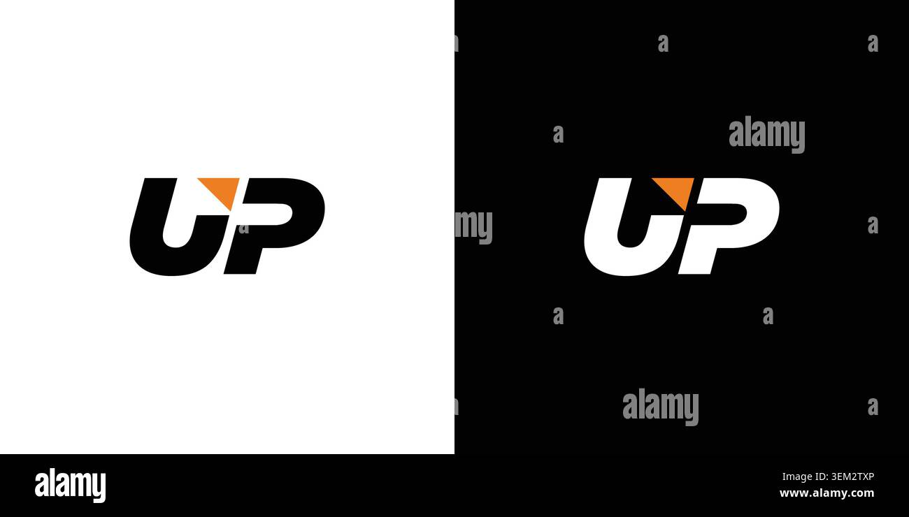 Modern and simple Up logo design Stock Vector