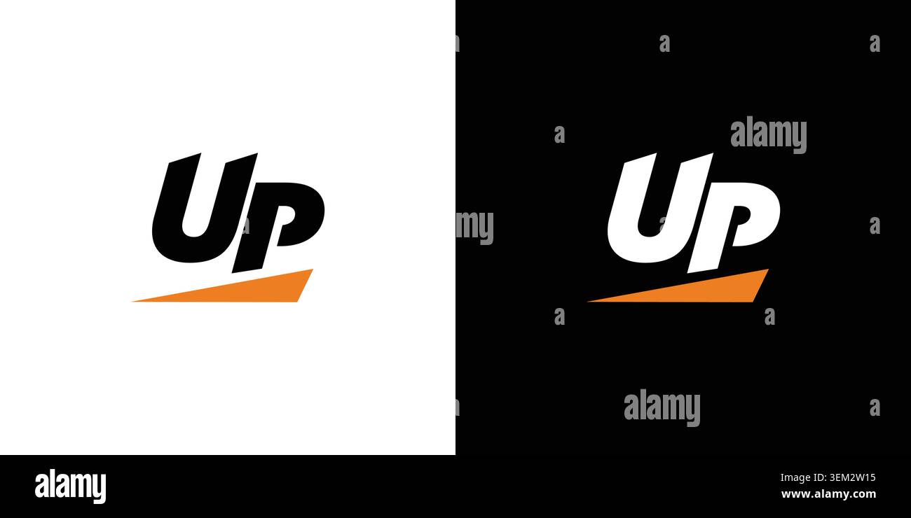 Simple and modern Up logo design Stock Vector