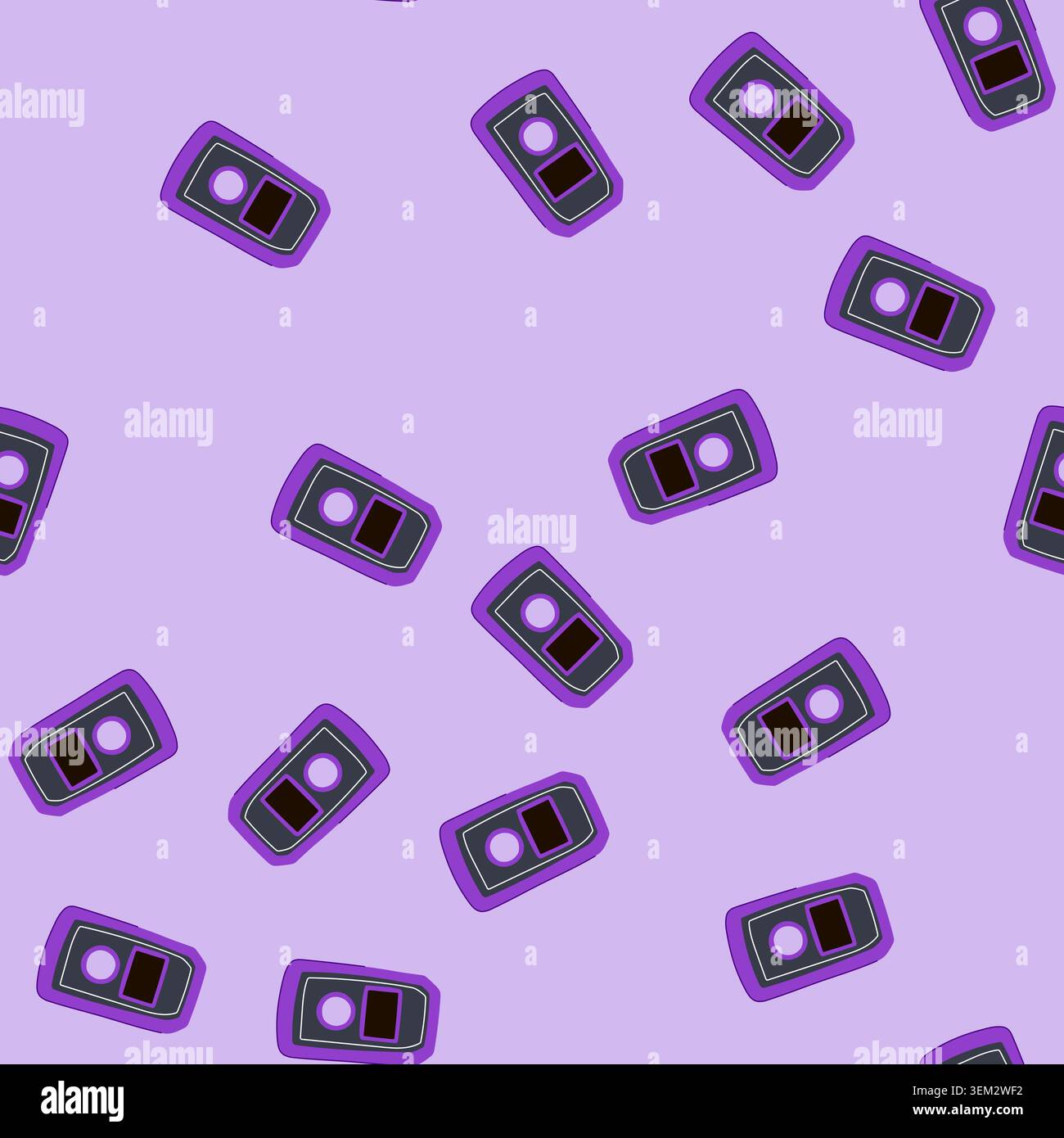 seamless pattern watt meter measuring electricity consumption and energy efficiency Stock Vector