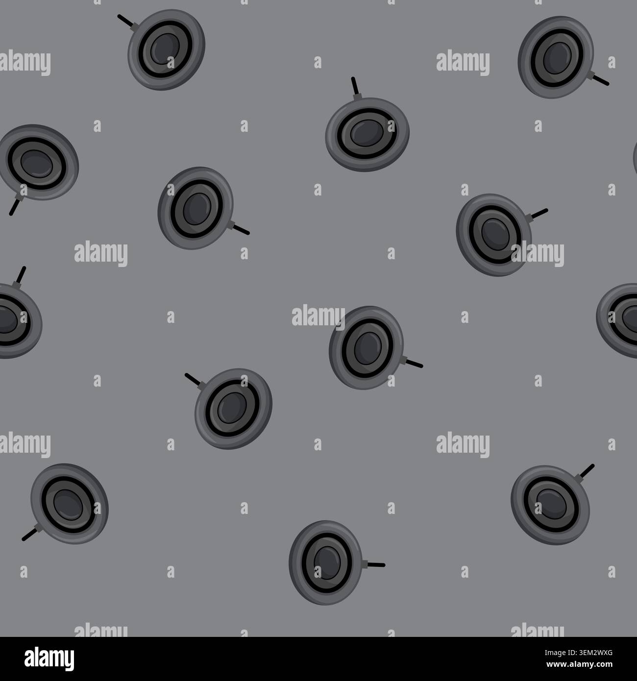 seamless pattern technology wireless charger cartoon vector Stock Vector