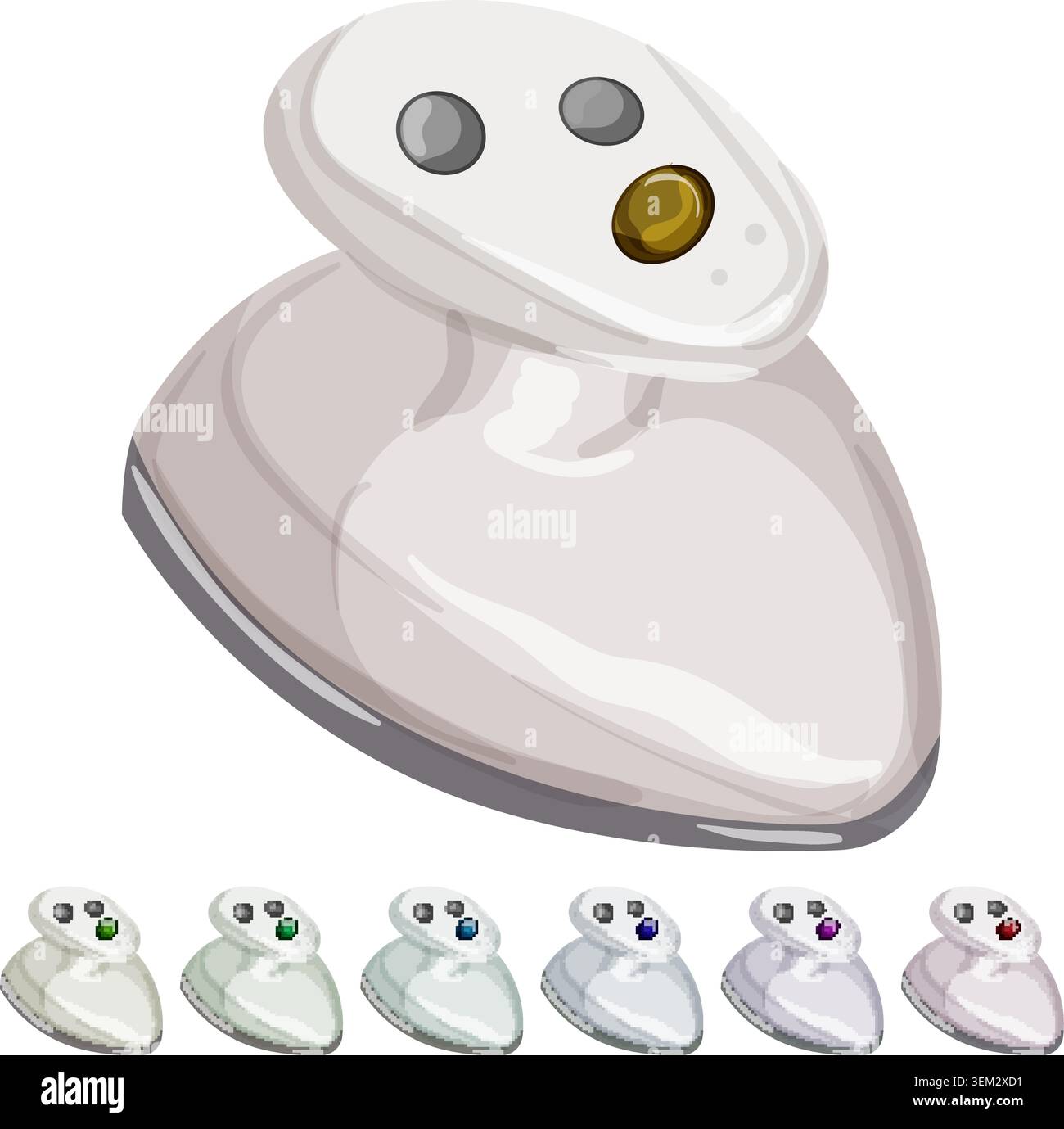 steam iron laundry cartoon vector graphic Stock Vector