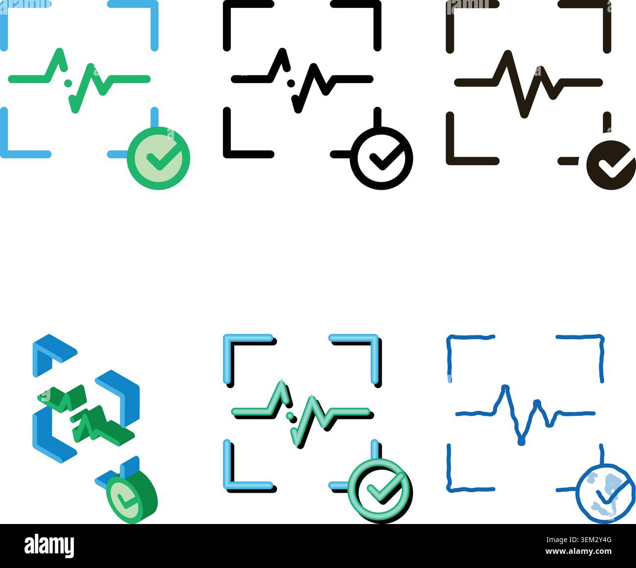 confirmation of action voice control clean icon vector Stock Vector