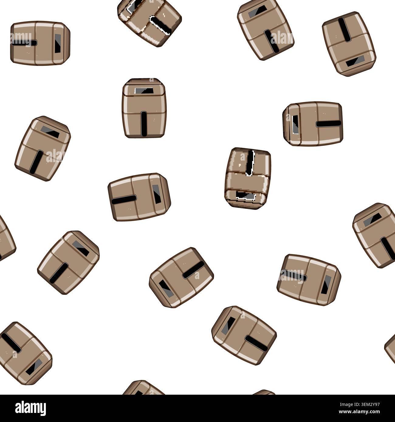 pattern grill aerogrill cooking cartoon vector Stock Vector