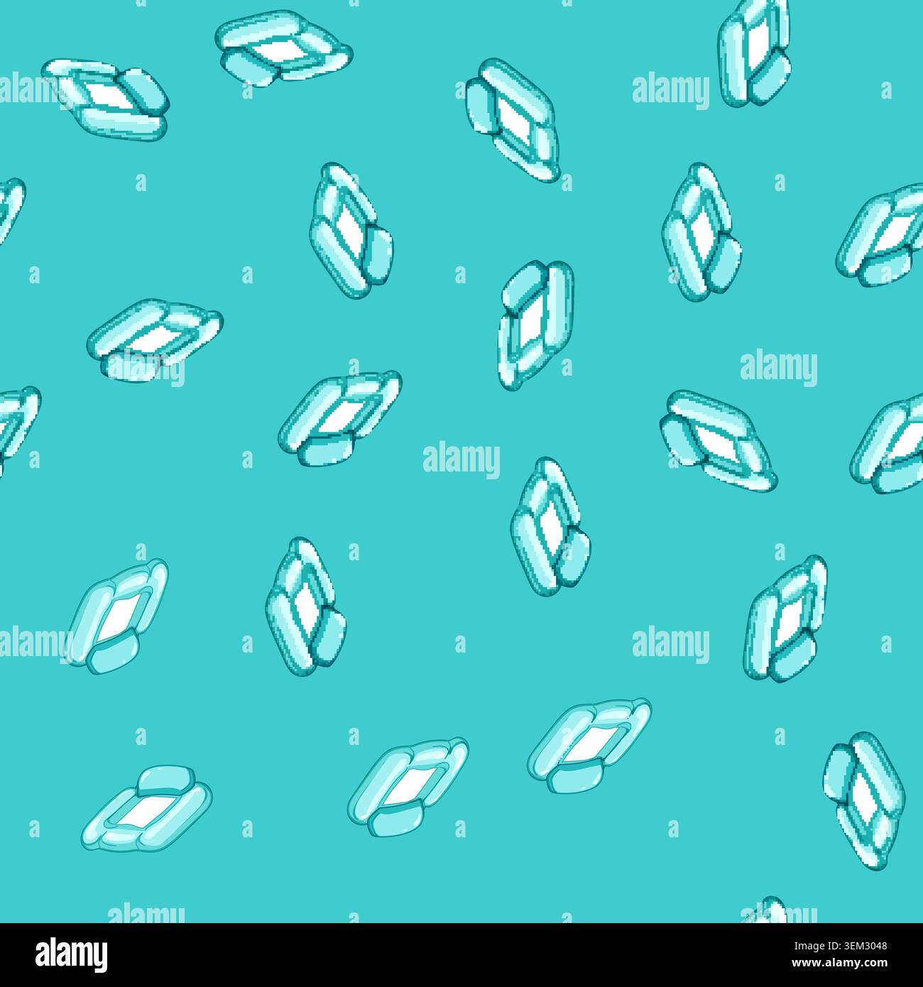 seamless pattern bed inflatable mattress pool cartoon vector Stock Vector