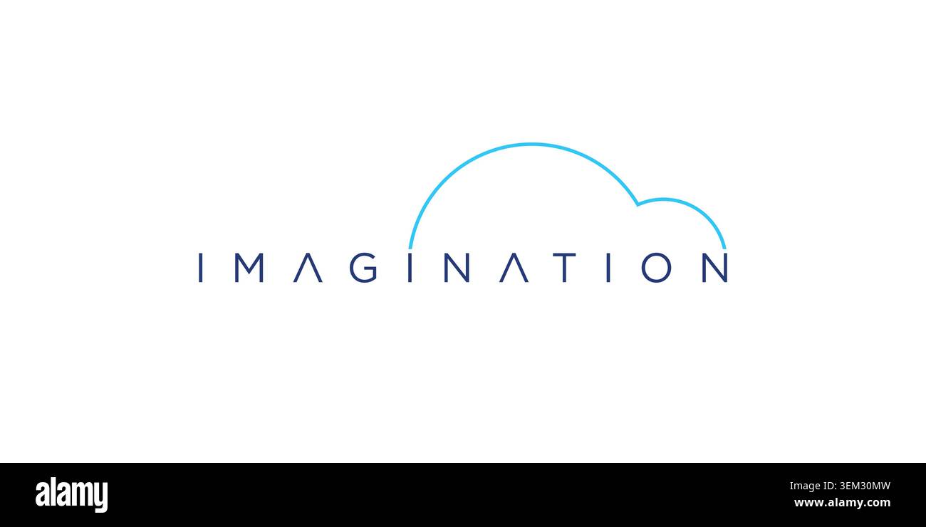 The Imagination logo design is unique and modern Stock Vector