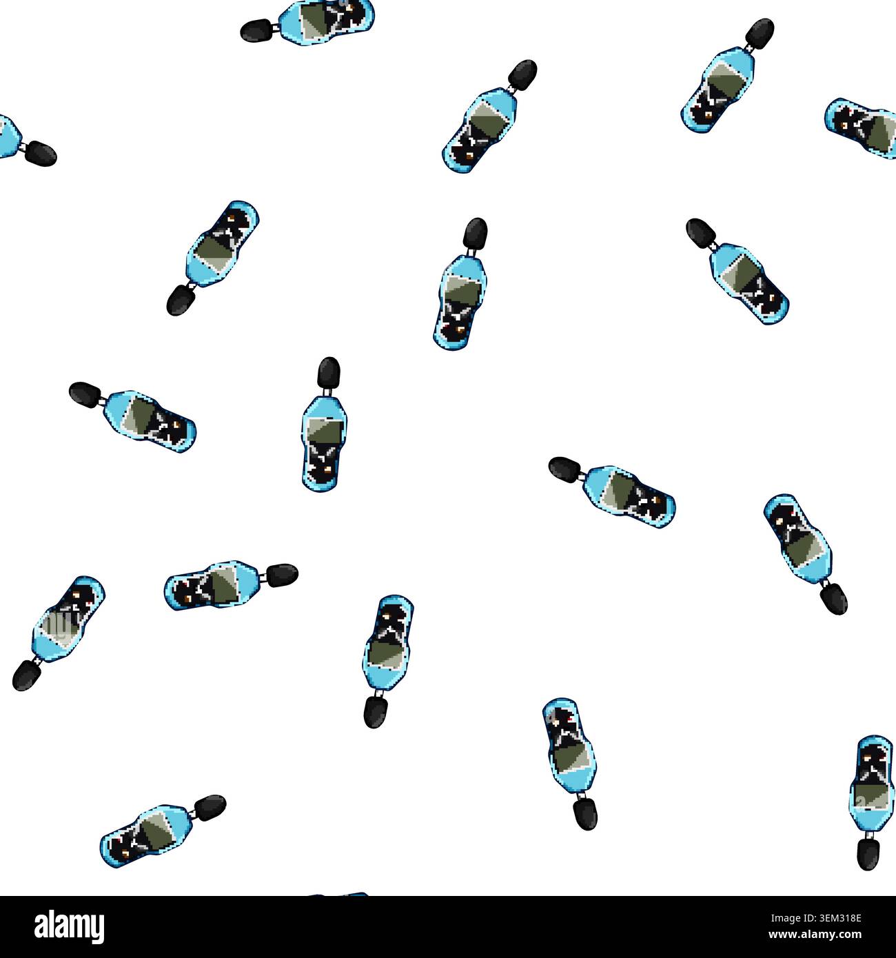 pattern frequency noise level meter cartoon vector Stock Vector