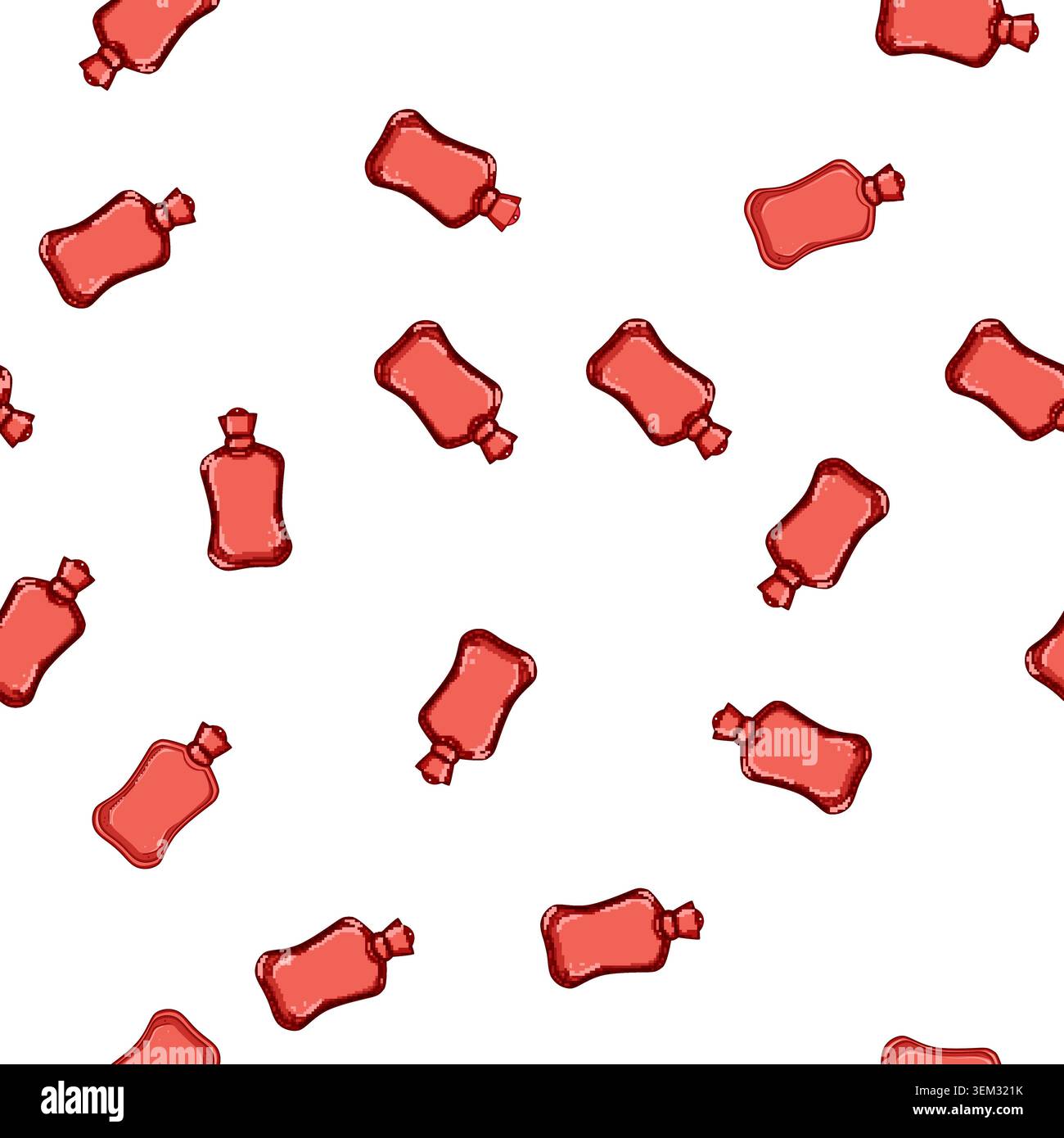 pattern cramp bottle pain relief cartoon vector Stock Vector