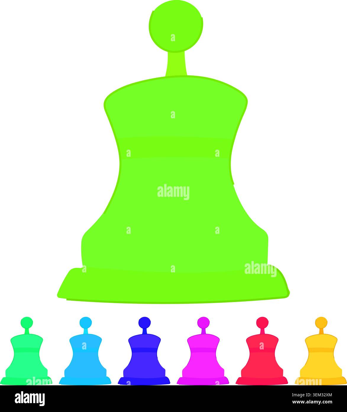 call bell vector cartoon graphic Stock Vector