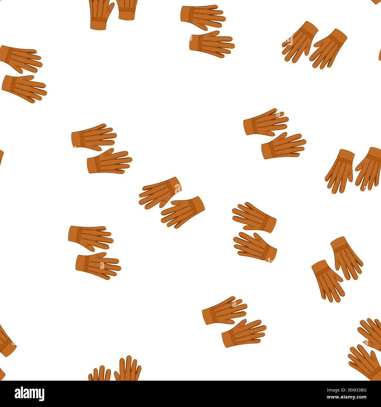 pattern boil leather gloves cartoon vector Stock Vector