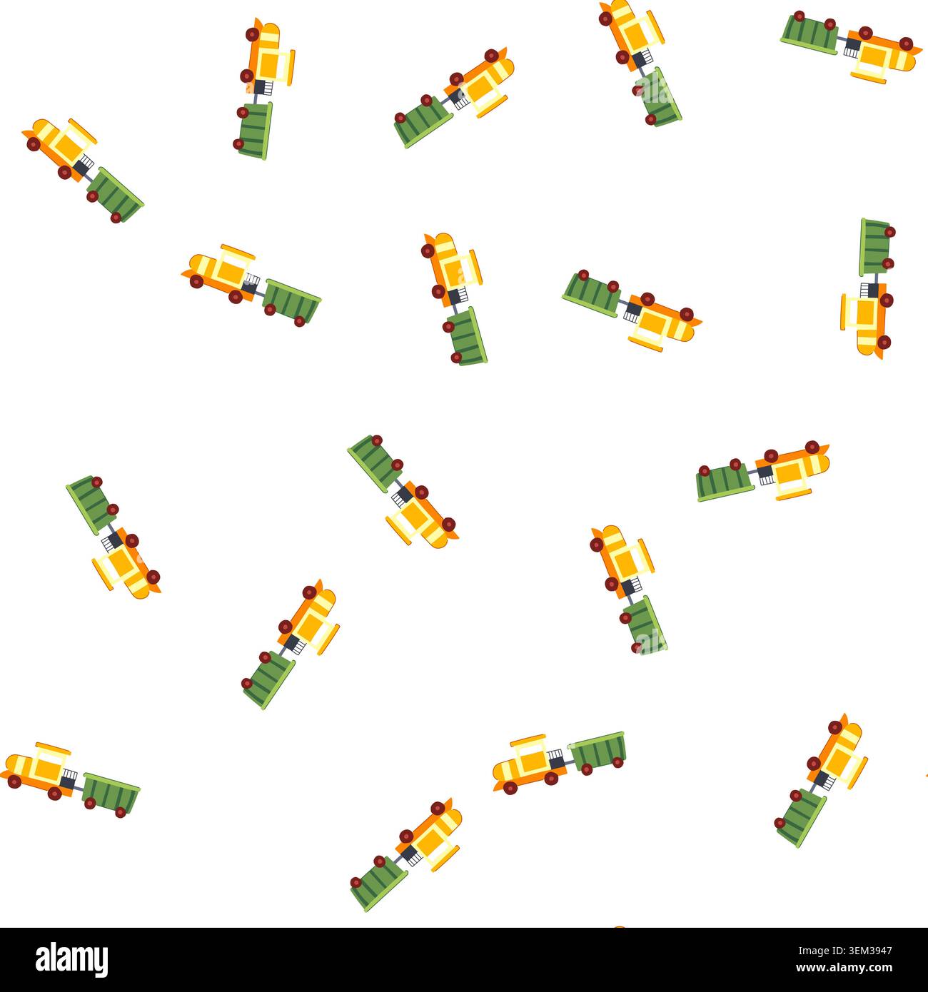 pattern conductor train toy cartoon vector Stock Vector