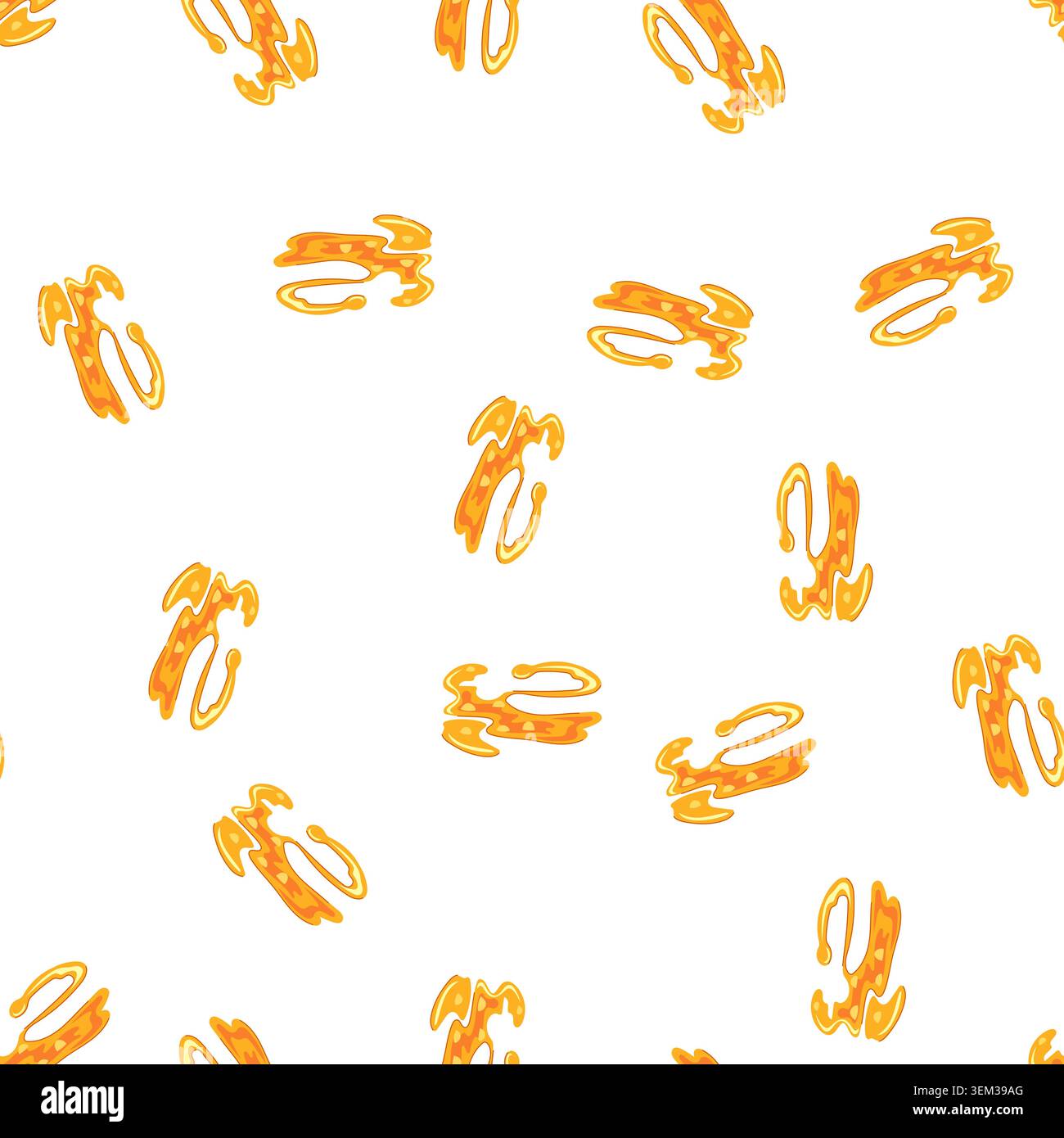pattern molten lava puddle cartoon vector Stock Vector