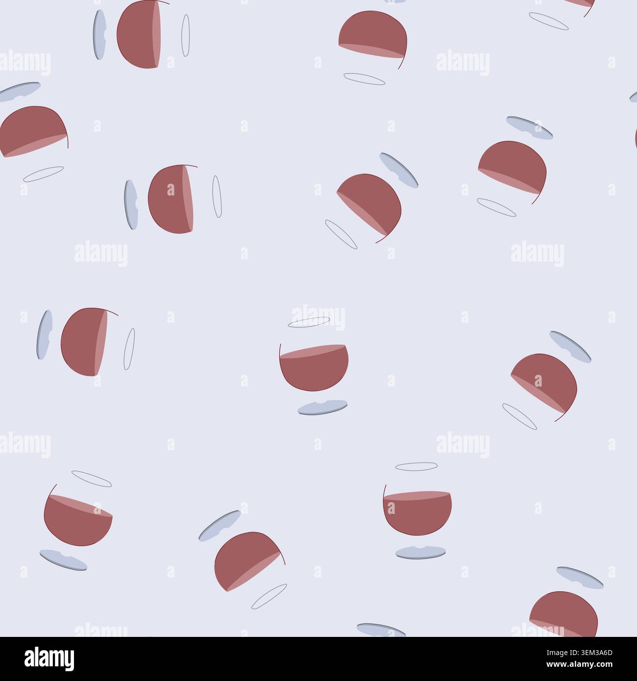 seamless pattern bar cocktail glasses cartoon vector Stock Vector