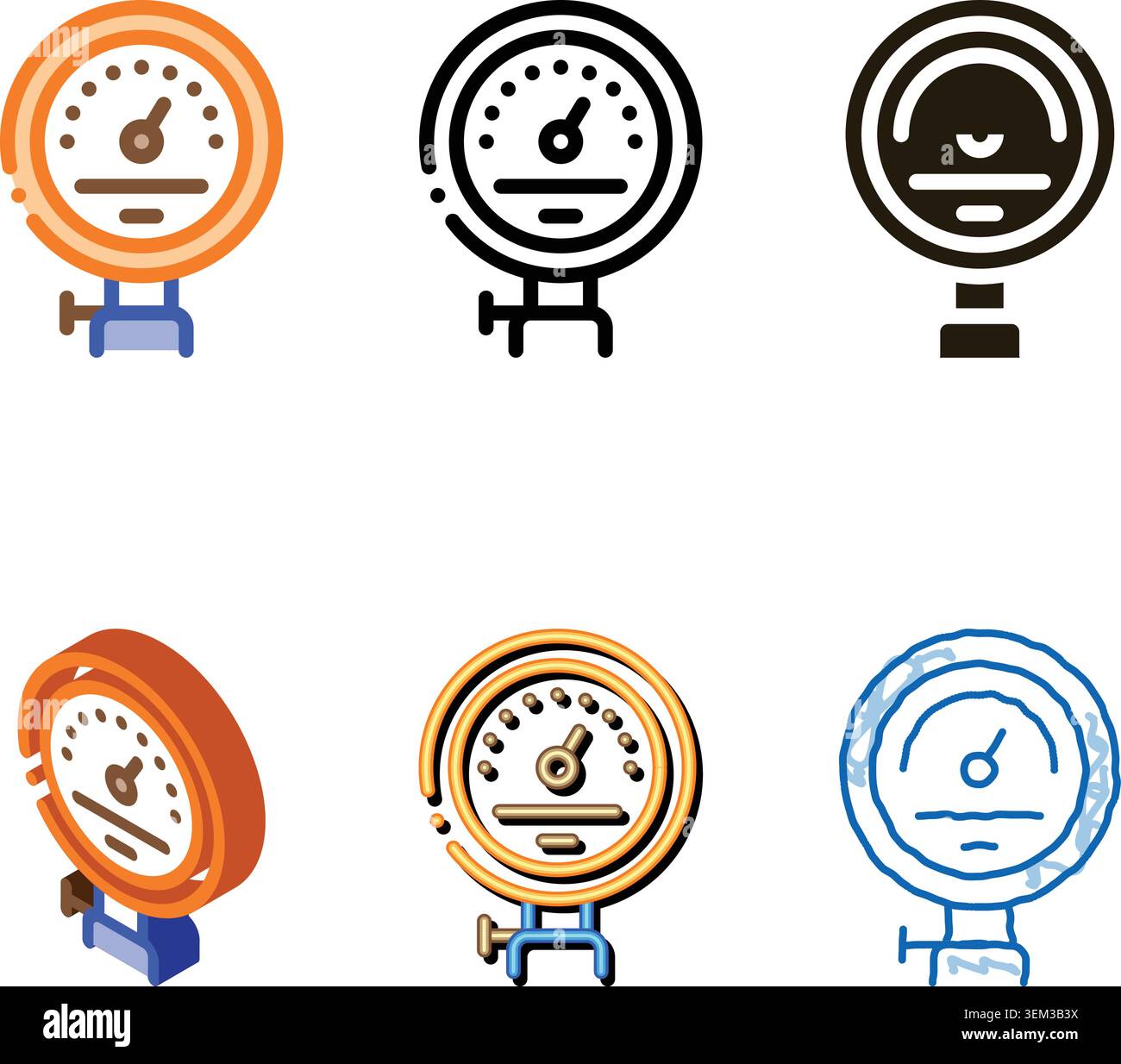 power counter series metallurgical icon vector Stock Vector