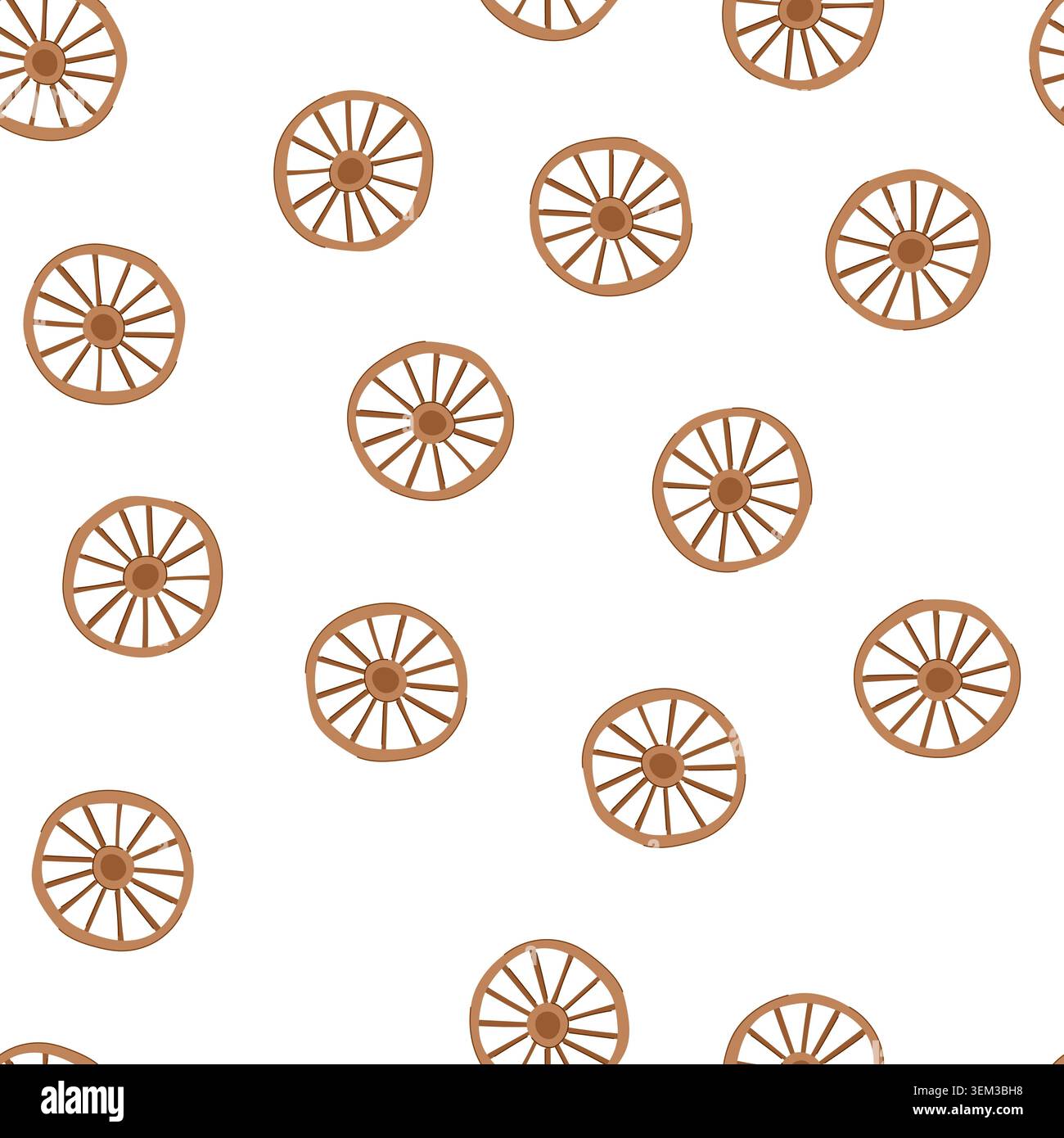 pattern antique wheel ancient cartoon vector Stock Vector