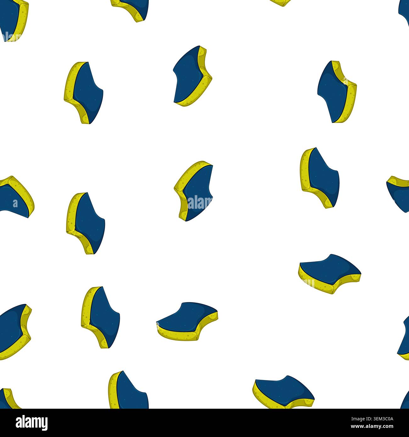 pattern foam sponge kitchen cartoon vector Stock Vector