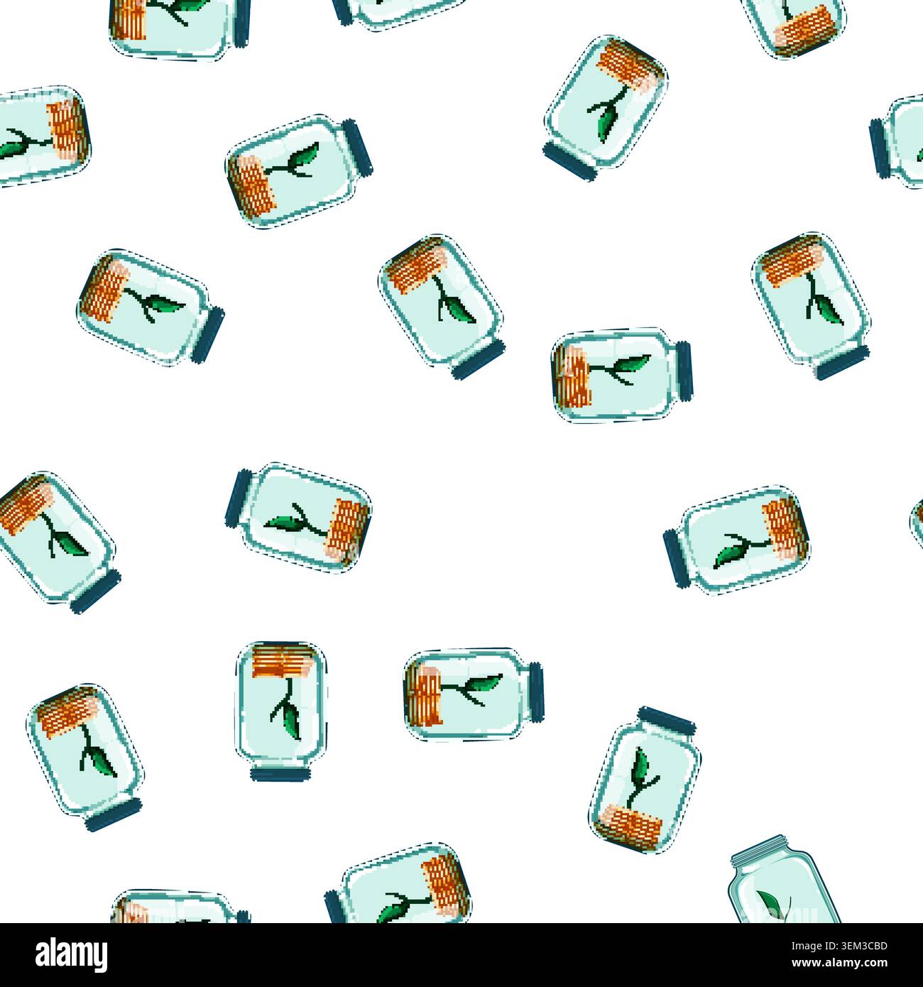 pattern business coin jar cartoon vector Stock Vector