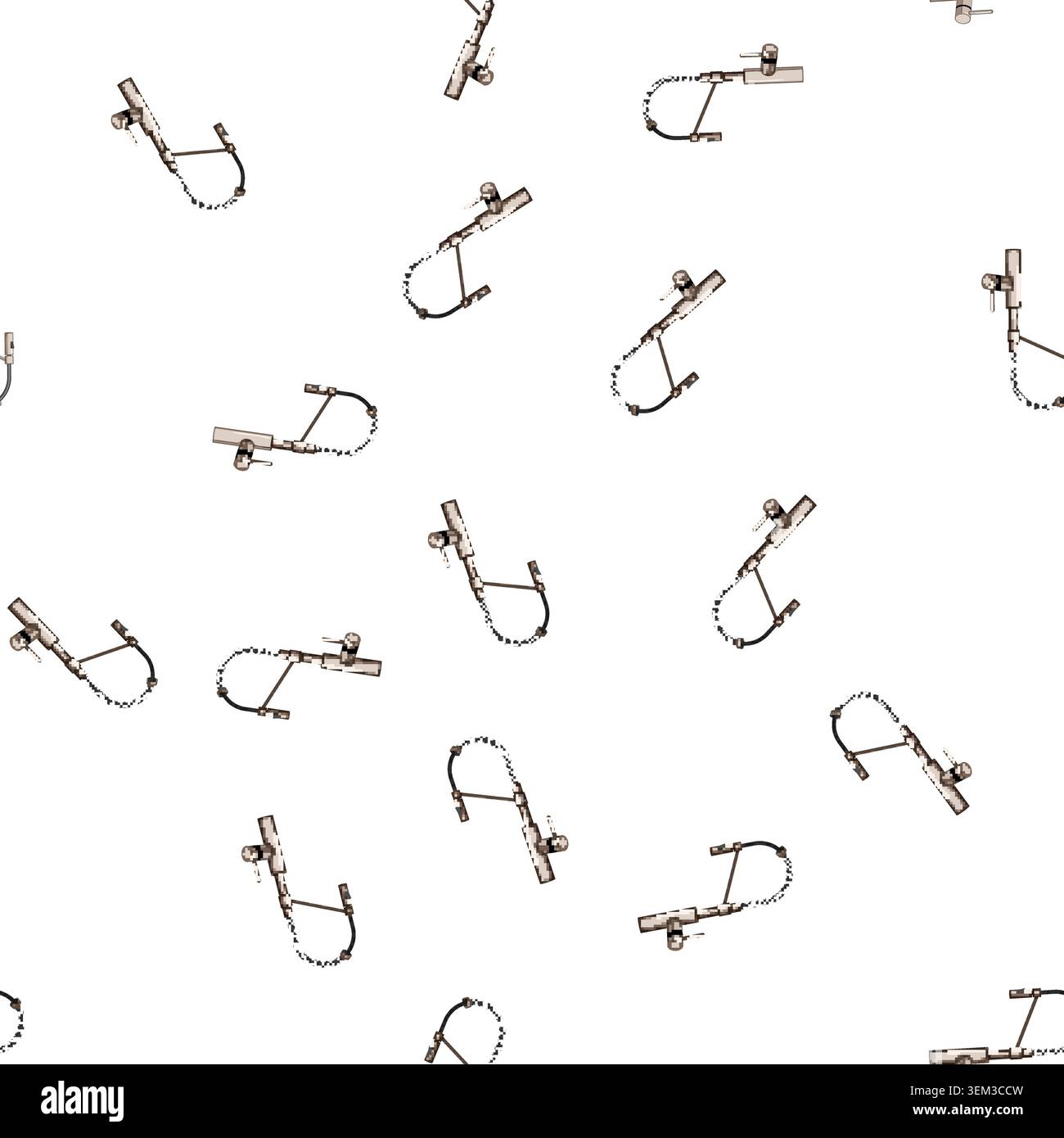 pattern plumbing kitchen faucet cartoon vector Stock Vector
